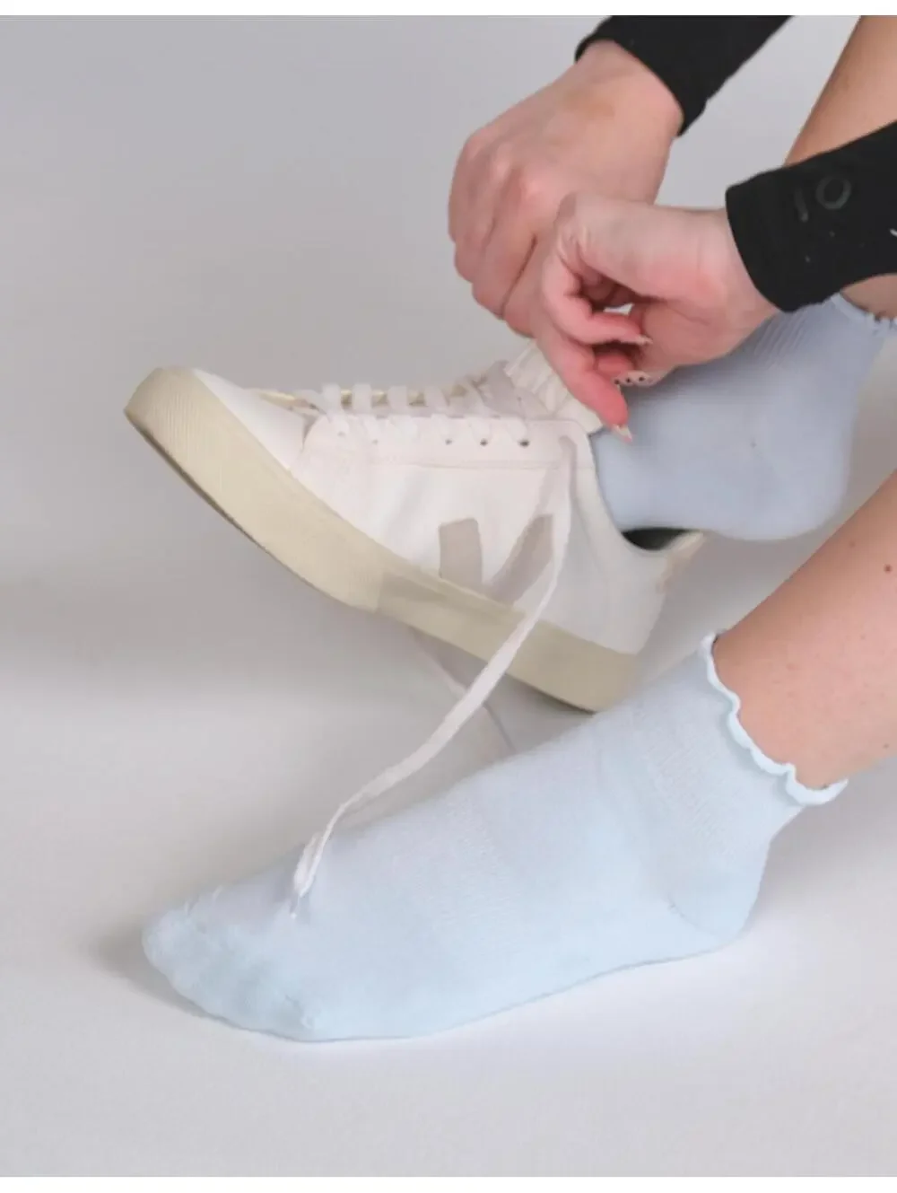 🆕 lucky honey Everyday Ruffle Cropped Crew Sock